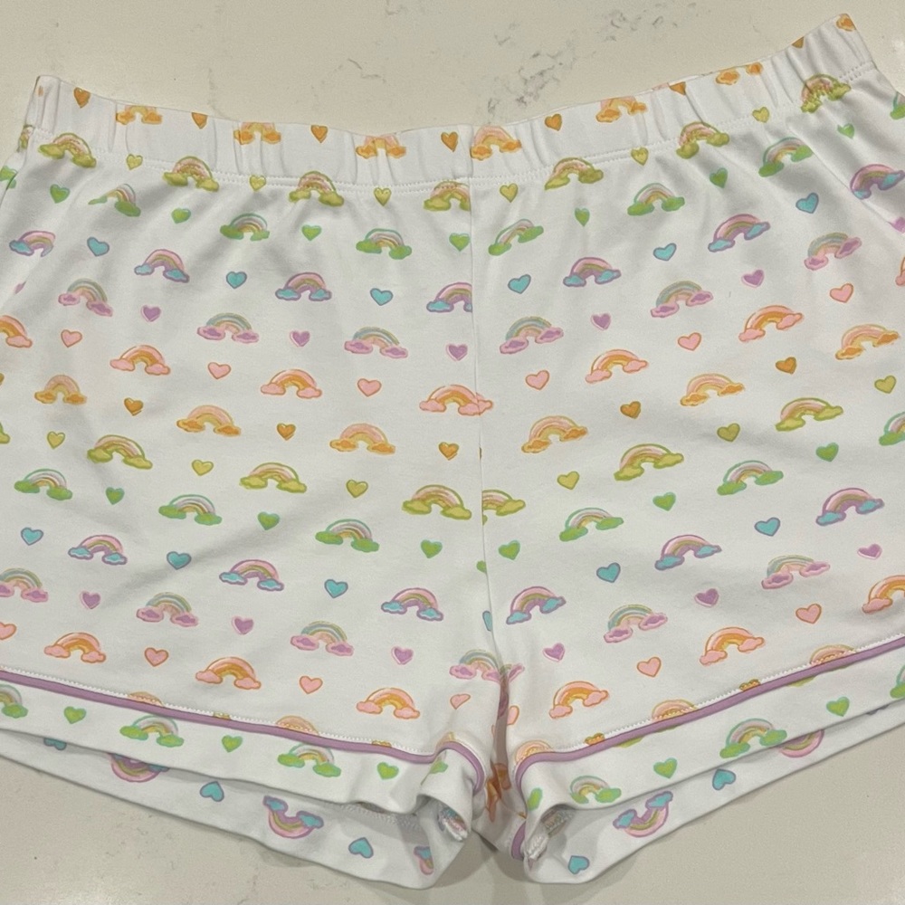 Roller Rabbit Cotton Candy Clouds Polo PJ short set. Women’s size M